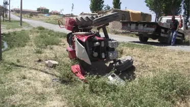 Kulu'da Traktör Devrildi: 1 Yaralı