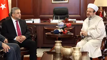 Filistin Evkaf ve Din İşleri Bakanından Diyanet'e Ziyaret