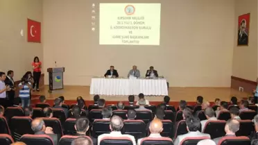 İl Koordinasyon Kurulu ve İdare Şube Başkanları Toplantısı Gerçekleştirildi
