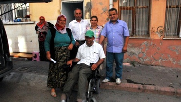 Akülü Engelli Aracının Talihlisi Murat Kaya