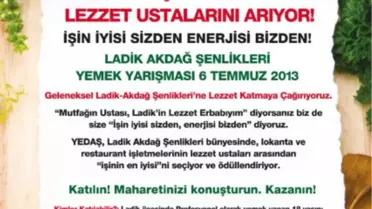 YEDAŞ'tan, Ladik Akdağ'da 'Lezzetin Ustasına' Katkı