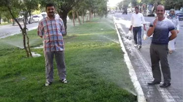 Kovancılar Belediyesi Fen İşleri'nden Fıskiye Uygulaması