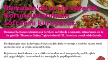 Koruncuklarımızın Sofrasını Kurmaya Ne Dersiniz