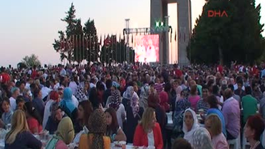Şehitler Abidesinde 5 Bin Kişilik İftar
