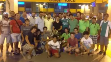 Anıl Çetin'e Coşkulu Karşılama
