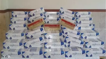 Kars'ta 9 Bin 150 Paket Kaçak Sigara Ele Geçirildi
