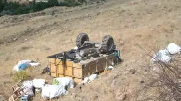 Kayseri'de Traktör Devrildi: 1 Ölü, 3 Yaralı