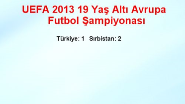 UEFA 2013 19 Yaş Altı Avrupa Futbol Şampiyonası