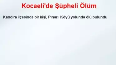 Kocaeli'de Şüpheli Ölüm