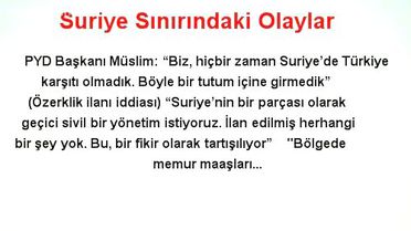 PYD'den Özerklik Açıklaması