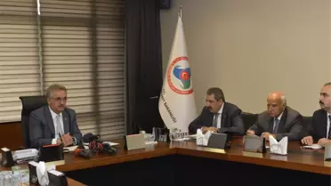 Bakan Yazıcı Ankara Ticaret Borsası Yönetim Kurulunu Kabul Etti