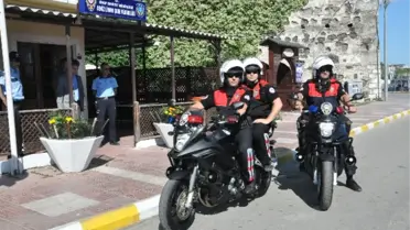 Sinop'ta Motosikletli Polis Timi Kuruldu