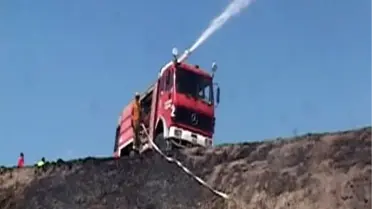 9'ncu Ana Jet Üssü'nde Korkutan Orman Yangını