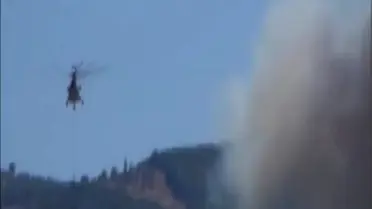 Yenipazar'da Orman Yangını Yayla Evlerini Tehdit Ediyor