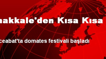 Çanakkale'den Kısa Kısa