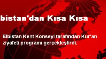 Elbistan'dan Kısa Kısa