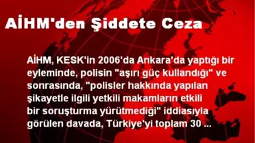 AİHM'den Şiddete Ceza