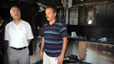 AK Parti Samsun Milletvekili Demir'den Evi Yanan Arslan'a Ziyaret