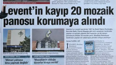Levent'in Kayıp Mozaikleri Korumaya Alındı