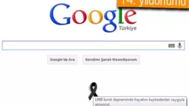 Google, İzmit Depremini Unutmadı