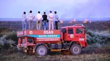 Kızılırmak Deltası'ndaki Yangın