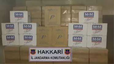 Hakkari'de 121 Bin 500 Paket Kaçak Sigara Ele Geçirildi