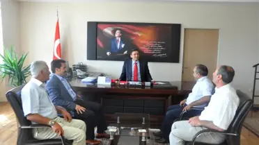 Başkan Yaman'dan Kaymakam Hulusi Şahin'e Hoşgeldin Ziyareti
