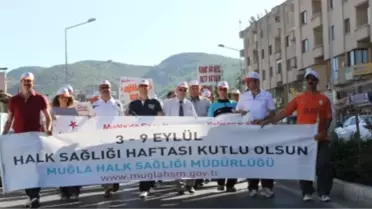 Muğla'da 'Sağlık İçin Hareket Edelim' Yürüyüşü Düzenlendi