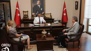 DOKAP Üyesi 40 Kişilik Heyet Vali Çiftçi'yi Ziyaret Etti