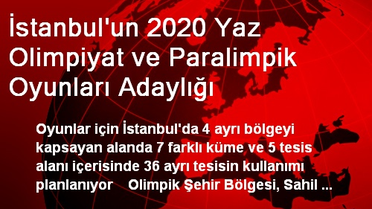 İstanbul'un 2020 Yaz Olimpiyat ve Paralimpik Oyunları Adaylığı