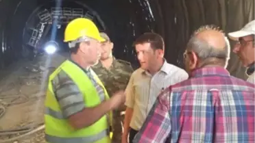 Kaymakam Koca, Cudi Dağındaki Tünel Çalışmalarını İnceledi