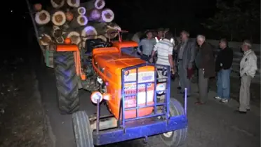 Traktörle Çarpışan Motosikletin Sürücüsü Öldü