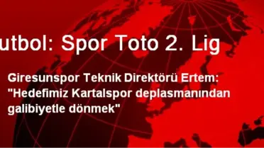 Futbol: Spor Toto 2. Lig