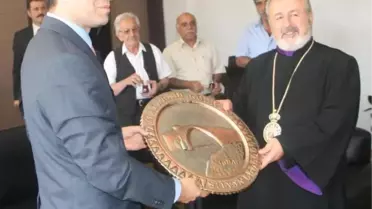 Ermeni Patrikliği Patrik Genelvekili Aram Ateşyan,Silvan'da