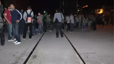 Eskişehir'de Eylemciler 4 Saat Tren Yolunu Kapattı