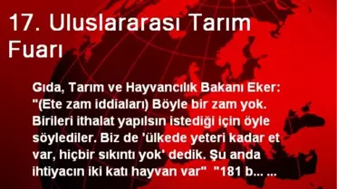 17. Uluslararası Tarım Fuarı