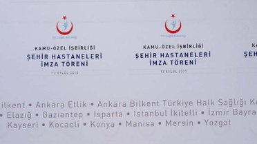 Sağlık Bakanlığı Kamu Özel İşbirliği Şehir Hastaneleri Tanıtım Programı ve İmza Töreni
