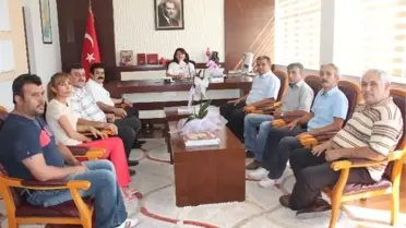 Esnaf ve Sanatkarlar Odası Yönetimi Kaymakam Baştürk'ü Ziyaret Etti