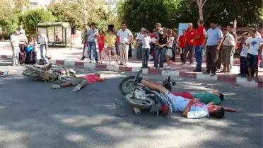 İlkyardım Tatbikatı Gerçeğini Aratmadı