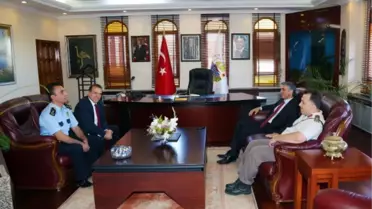 Başkan Uslu Kaymakam Azcan'ı Ağırladı