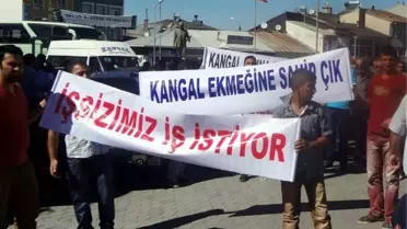 Kangal Halkından Dışarıdan İşçi Alımı Protestosu