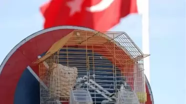 Park Yasağı Levhasında Kuş Kafesi