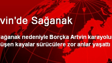 Artvin'de Sağanak