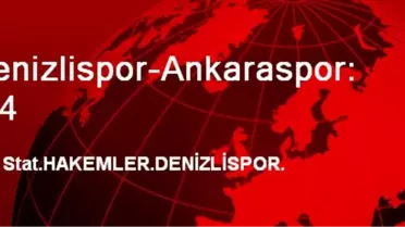 Denizlispor-Ankaraspor: 0-4