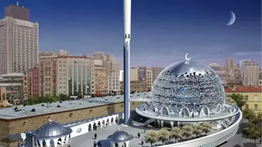 Taksim'e Yapılması Planlanan Cami Projesi Başbakan'a Sunuldu