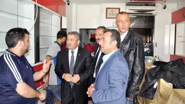 Aras'tan Büyük Hasar Gören Esnafa Geçmiş Olsun Ziyareti