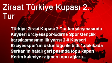 Ziraat Türkiye Kupası 2. Tur