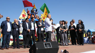 Ceylanpınar'da Rojava'ya Destek Yürüyüşü