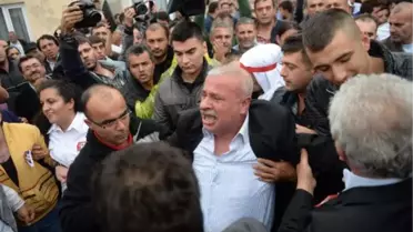 Hasan Ferit Gedik'in Cenazesinde Gerginlik
