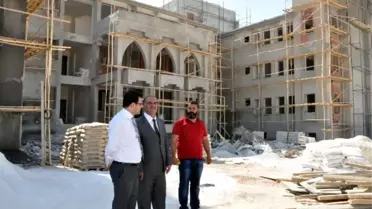 Kaymakam Fırat, İnşaatı Devem Eden Okulları Denetledi